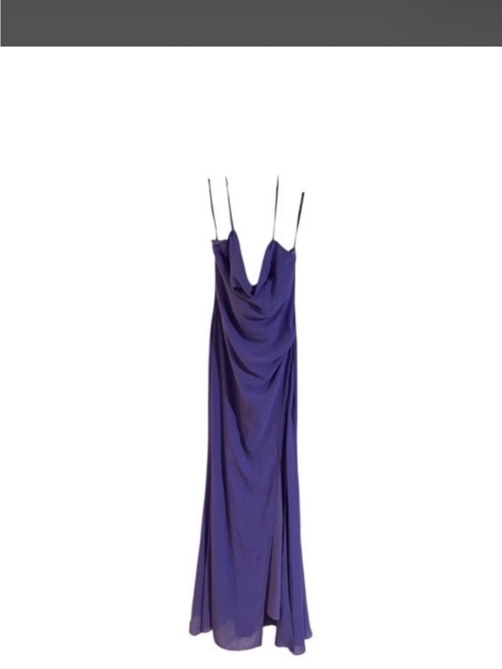 Michael Costello Violet Cowl Slip Maxi Dress